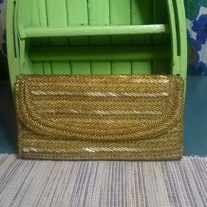 Vintage 1950/60's Tube Beaded Envelope Clutch